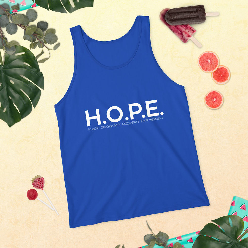 Thumbnail: HOPE Unisex Tank Top- White