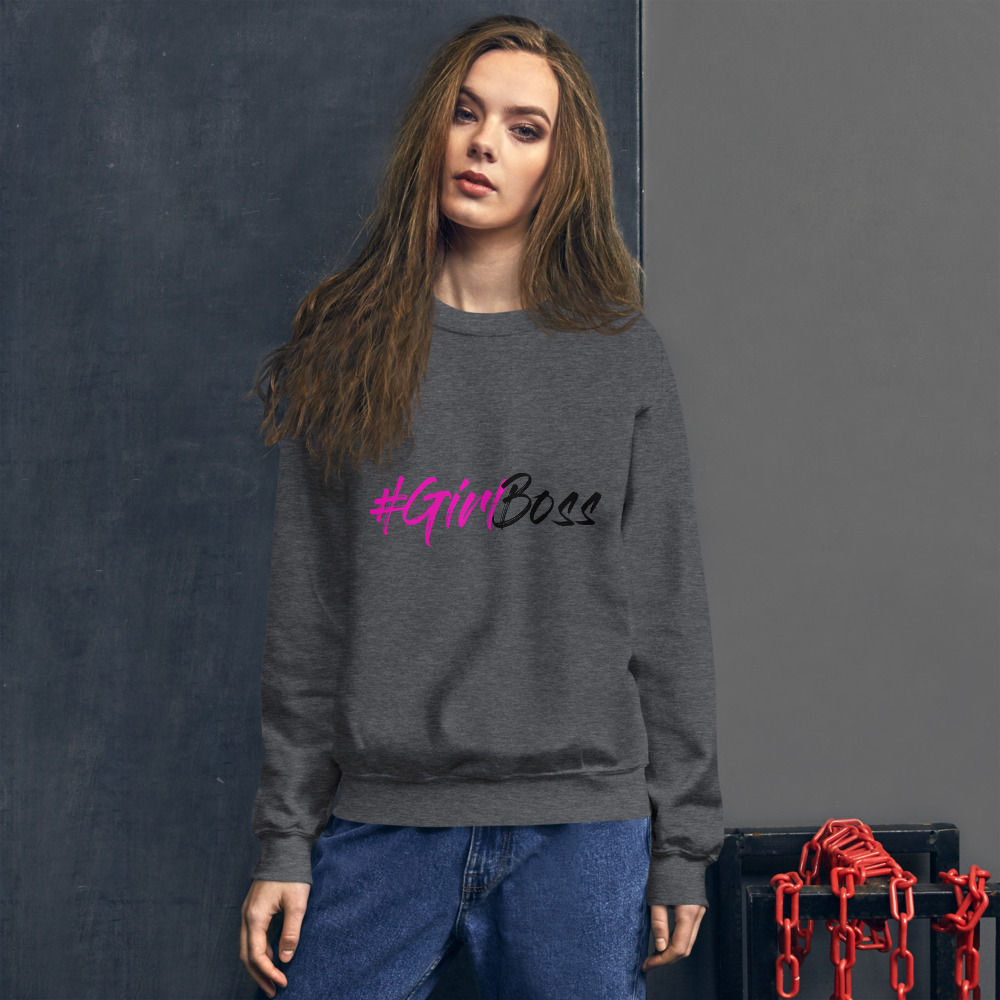 Girl Boss Unisex Sweatshirt- Black