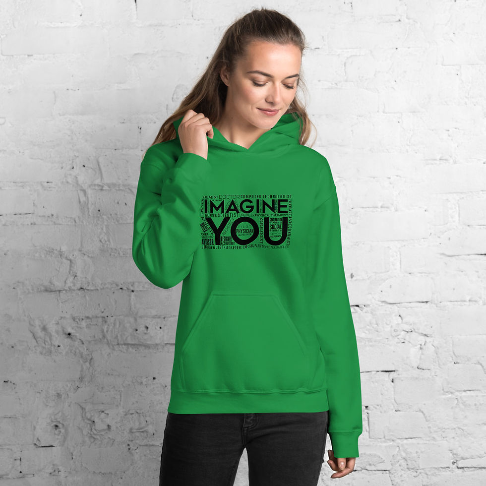 Thumbnail: Imagine You Unisex Hoodie- Black
