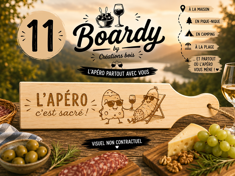 Miniature : Boardy – La planche apéro qui vous suit partout !