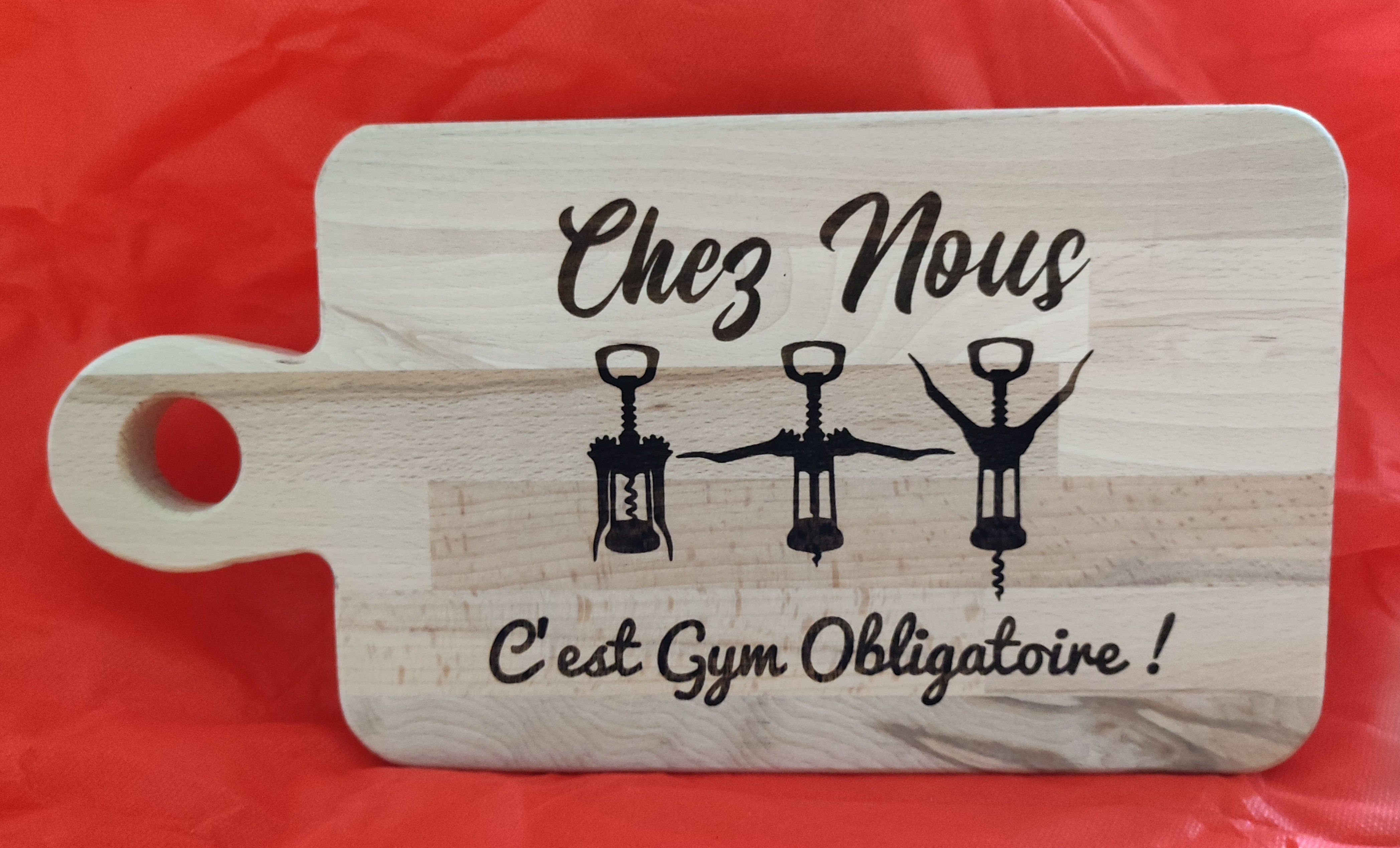 Planchette "gym obligatoire"