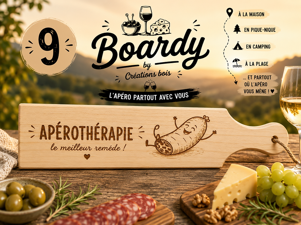 Miniature : Boardy – La planche apéro qui vous suit partout !