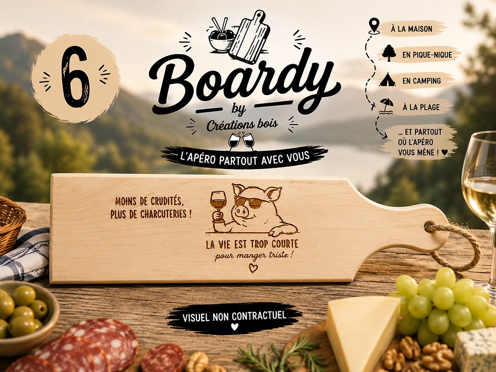Miniature : Boardy – La planche apéro qui vous suit partout !