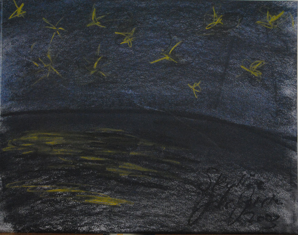 Skyline 2003
Charcoal and pastel