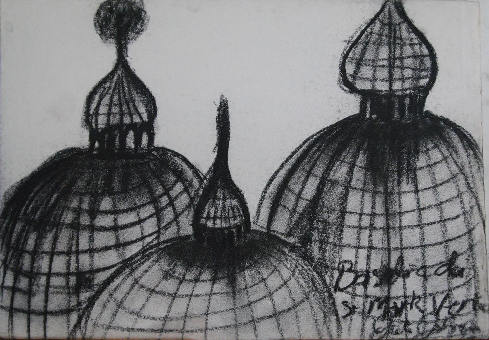 Basilica St Marks Venice
Charcoal