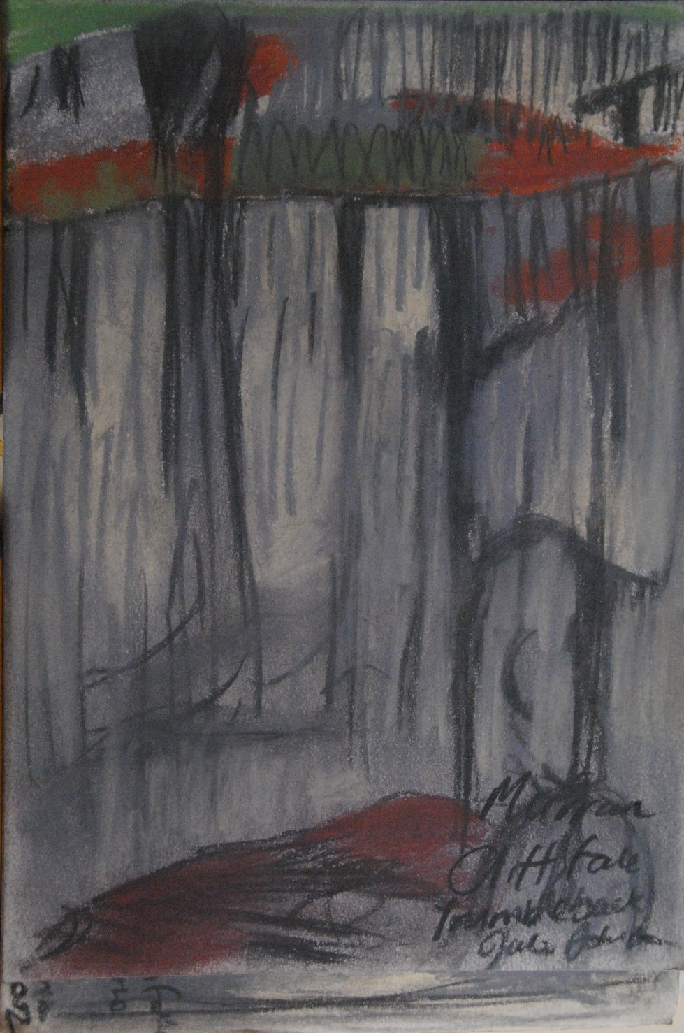 Murren Cliff face Trummelbach 2002
Pastel