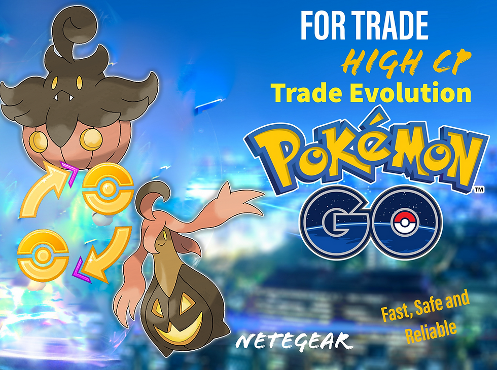 🎃Pokémon HIGH CP Pumpkaboo x5 TRADE TO EVOLVE Gourgeist✔️All sizes XS S M XL🎃