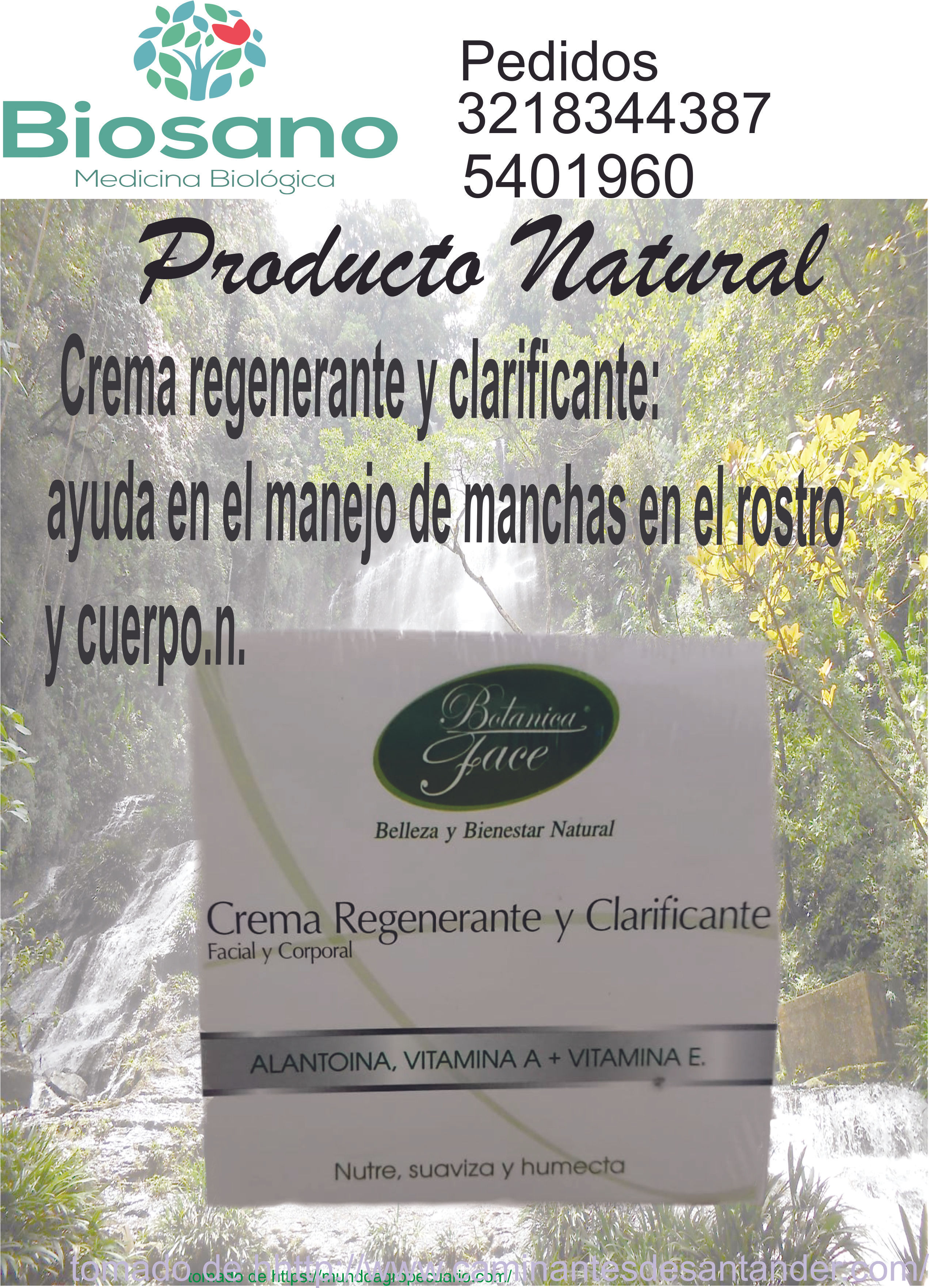 Producto: Crema Regenerante y Clarificante
