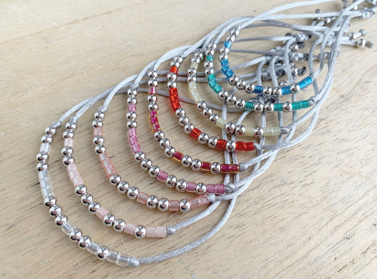 Bracelet personnalisé 1 prénom ou 1 mot en morse COLOR