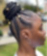 Close-up view of a beautifully braided hairstyle