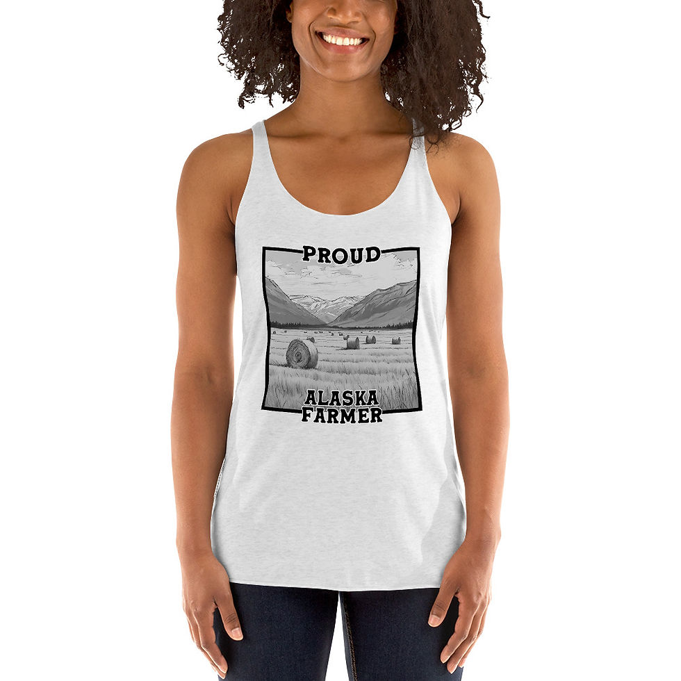 Thumbnail: Proud AK Farmer Women's Racerback Tank