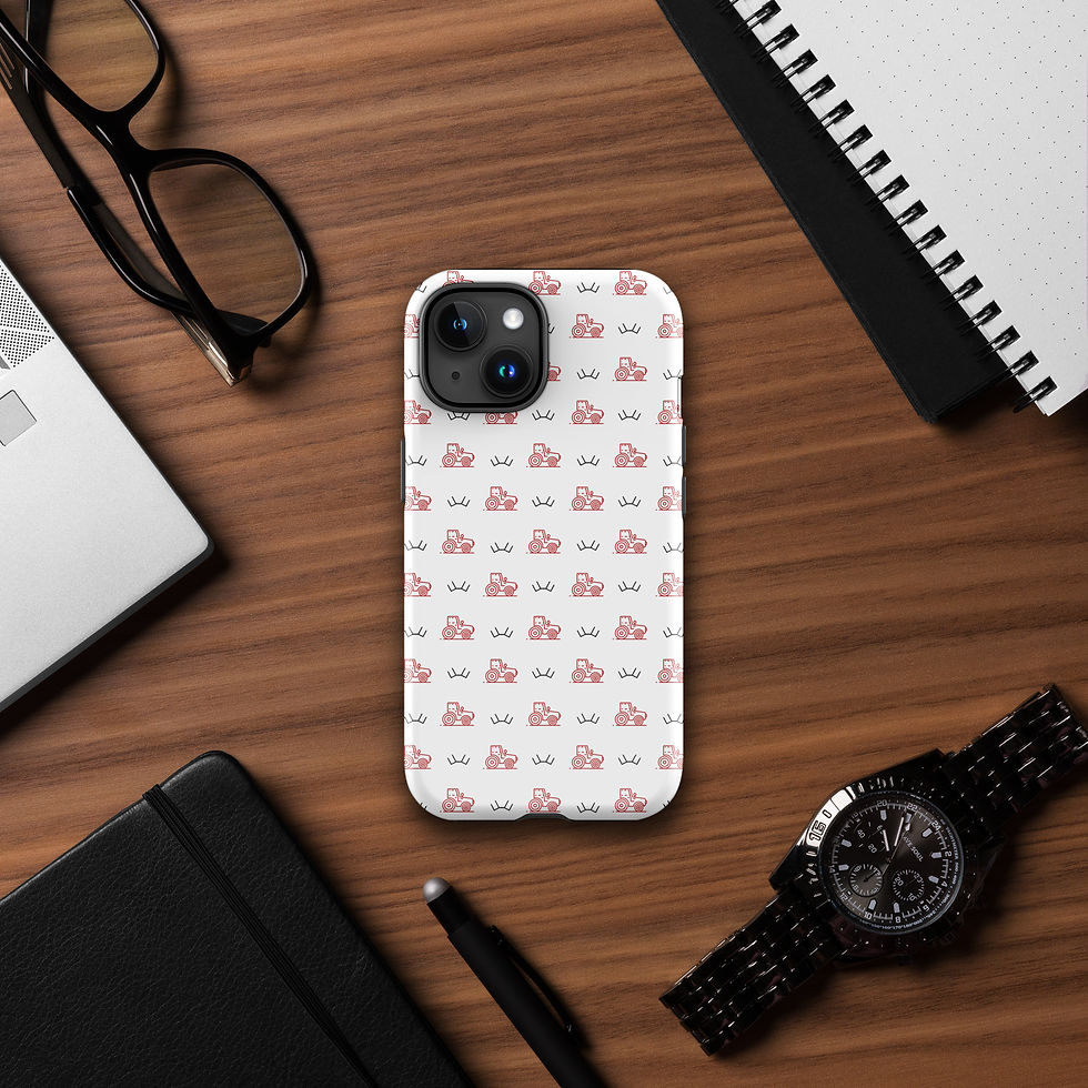 Thumbnail: Tractor Print iPhone® White