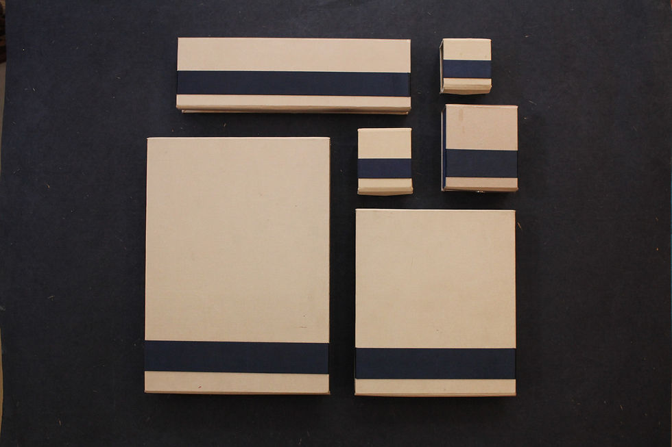 Blue and Cream satin series