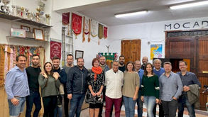 La regidora de Cultura, Festes i Cultura Popular,Asun Moll, es reunix amb la Federació de Falles I+E