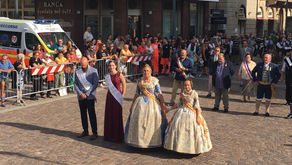 Visita de la delegación oficial de la Federación Junta Fallera de Sagunto a la Targa Cecina 2018