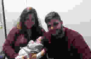 Julieta Pellicer junt als seus pares, Lydia Villarmín i Hèctor Pellicer
