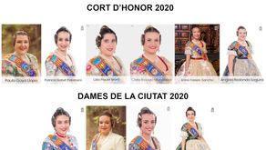 Aquesta és la Cort d'Honor de les Reines Falleres de Burriana
