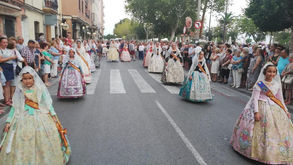 Las Falleras Mayores Mar y Andrea participan en la fiestas patronales de Sagunto y Puerto