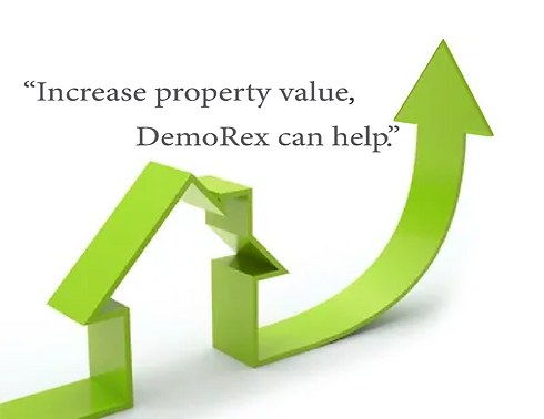 image shows property value going up