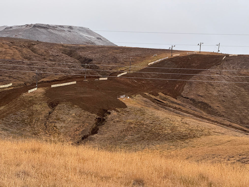 Síðabrekka í Kröflu Lagfærð, bylting í æfingaraðstöðu