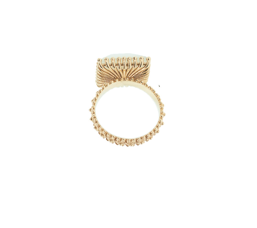Thumbnail: 18K Gold Sardinian Ring(Medium)
