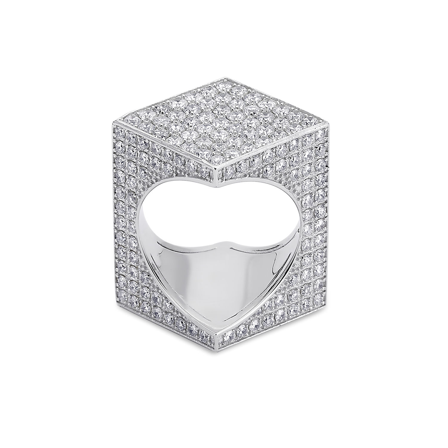 TheWord 18K White Gold with Pave Diamonds