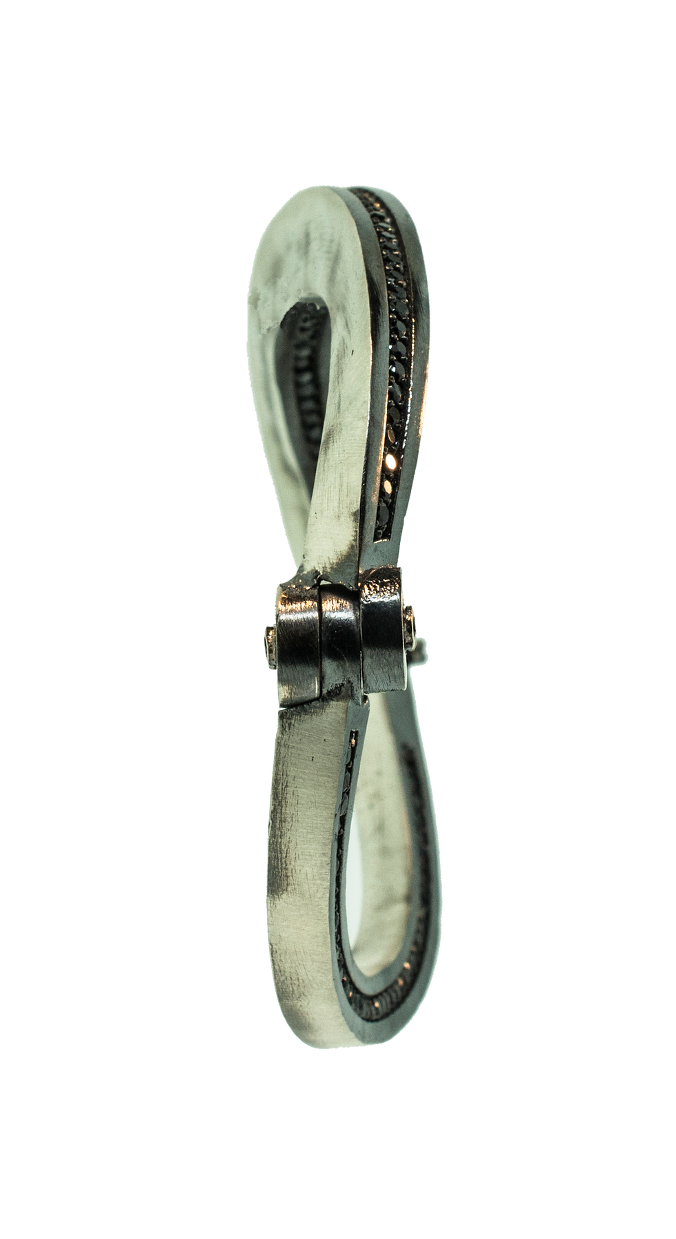 Thumbnail: TheFORGE THICK BRACELET WITH BLACK DIAMONDS
