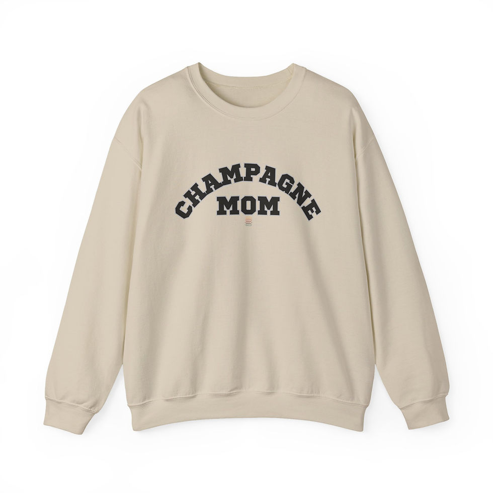 Thumbnail: Champagne Mom Unisex Fit Crewneck Sweatshirt 