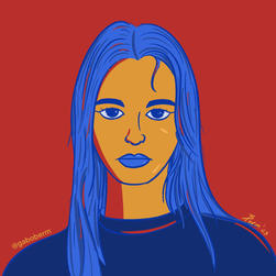 Illustration of a Girl by Gabriel Berm | Gabriel Berm