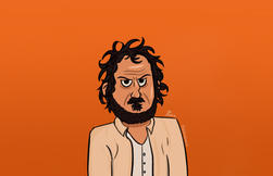 Illustration of Stanley Kubrick by Gabriel Berm. Director Stanley Kubrick.