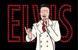 Illustration of Elvis' 1968 comeback special by Gabriel Berm.