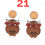 Thumbnail: Wise Owl Earrings Post Top (Choose Color)