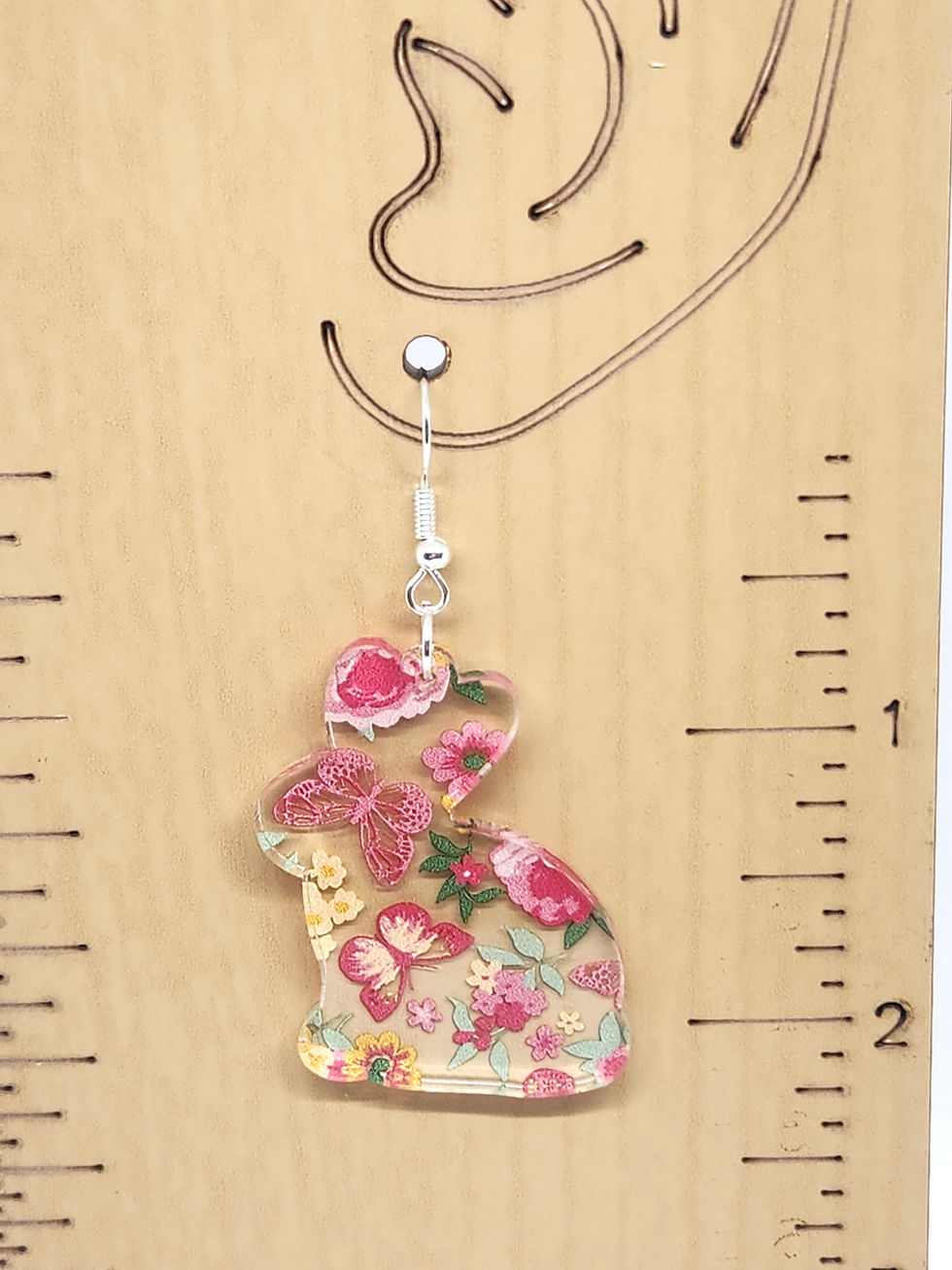 Thumbnail: Purple Floral Bunnies (Choose Hardware)