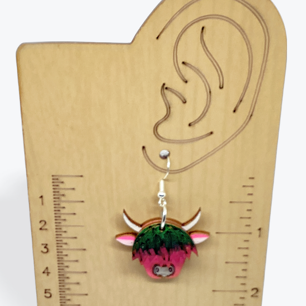 Thumbnail: Hiland cow earrings
