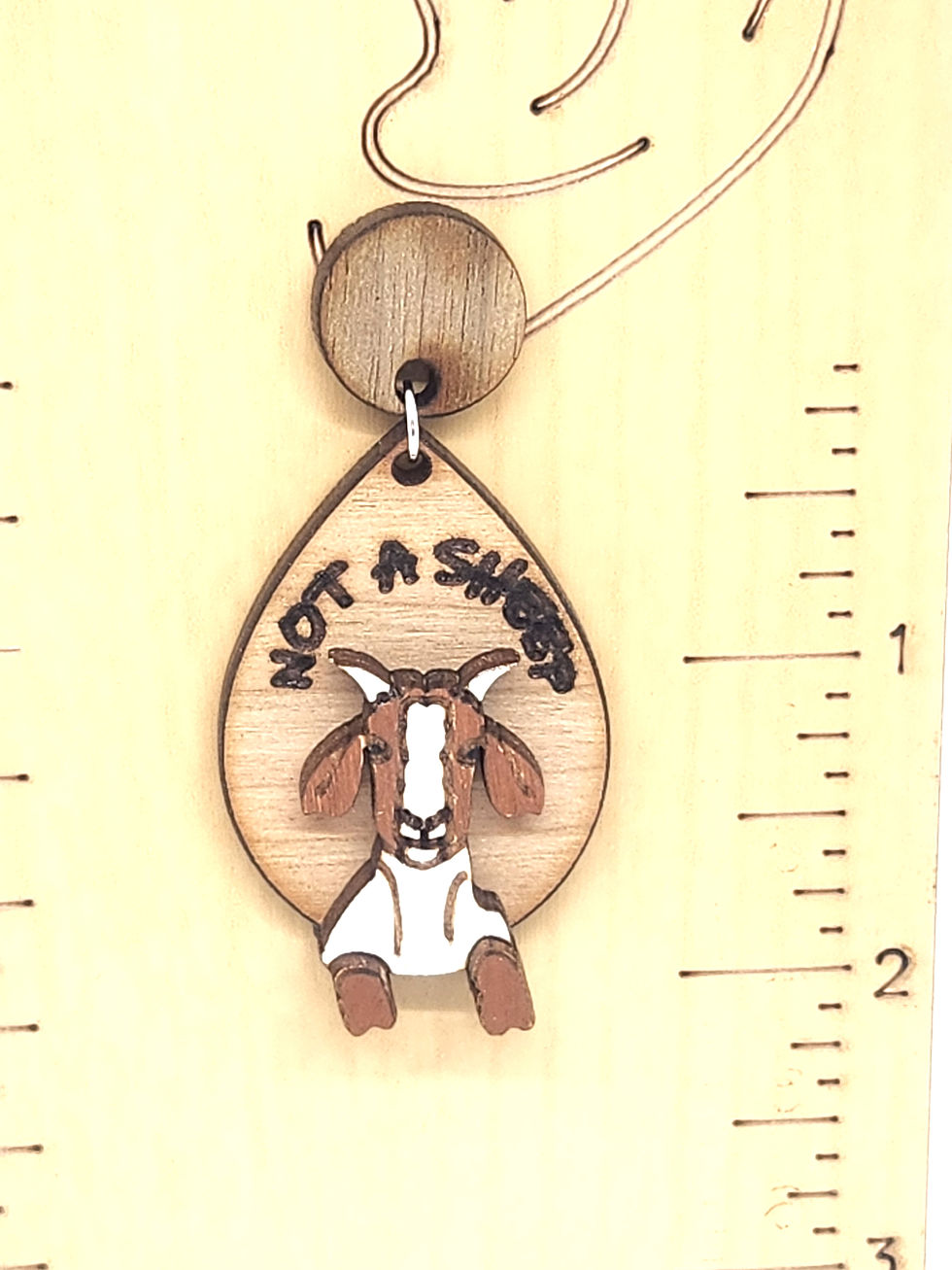 Thumbnail: Goat Earrings (Choose Hardware)