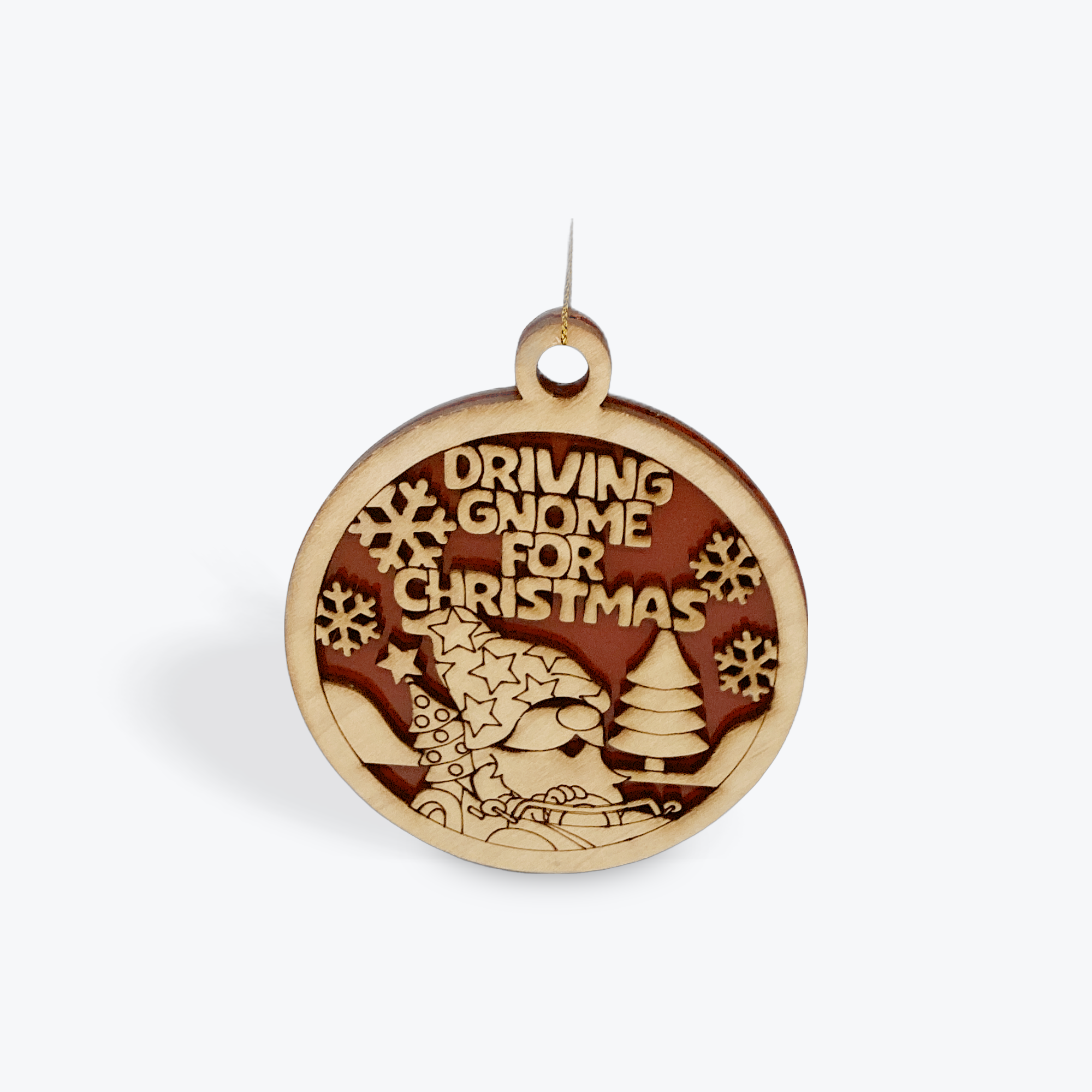 Driving gnome for Christmas