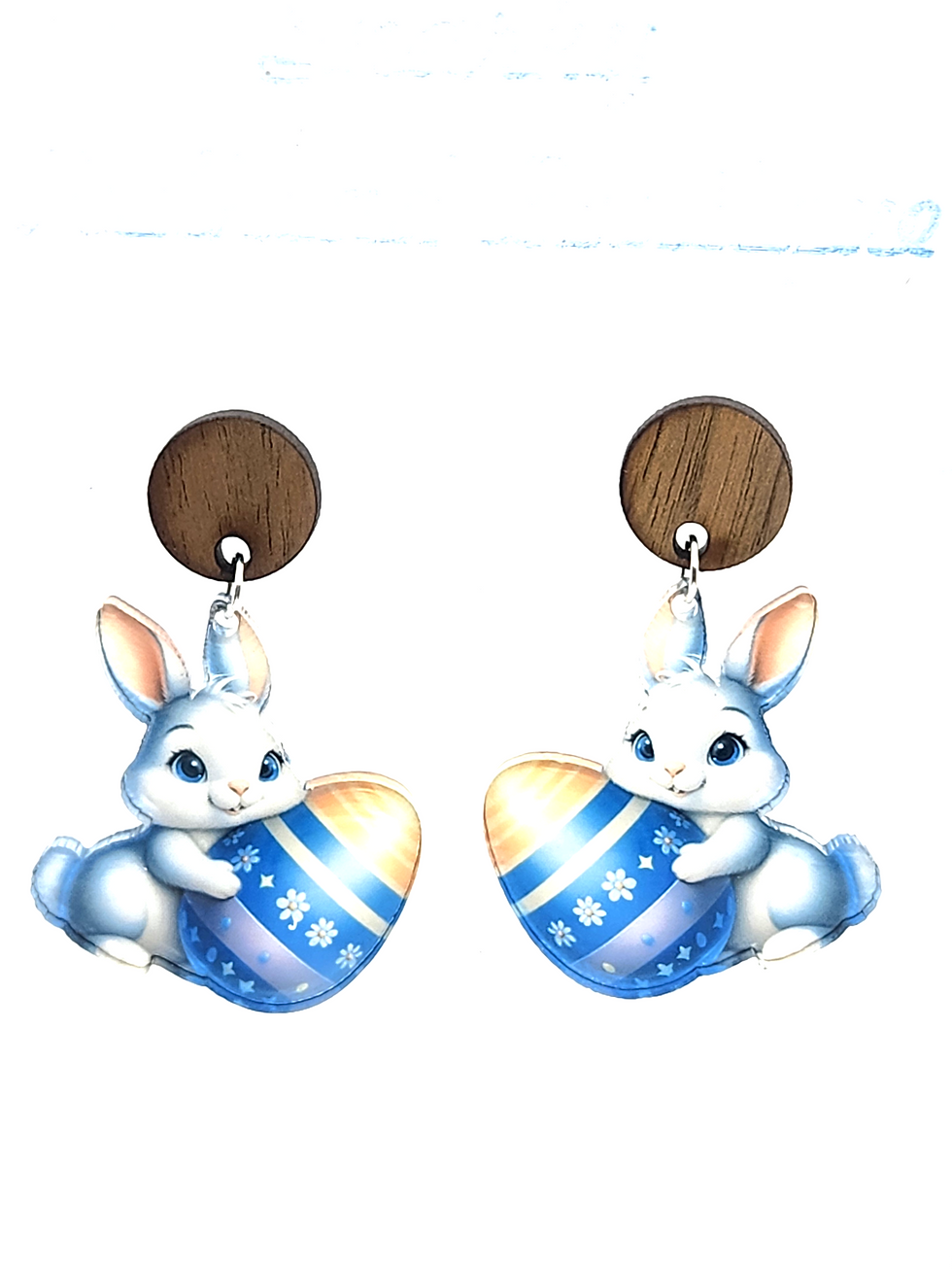Thumbnail: Grey Bunny with Egg (Choose Hardware, Color)