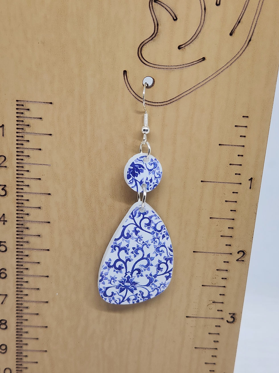 Thumbnail: Blue China Pattern Earrings (Various Designs)