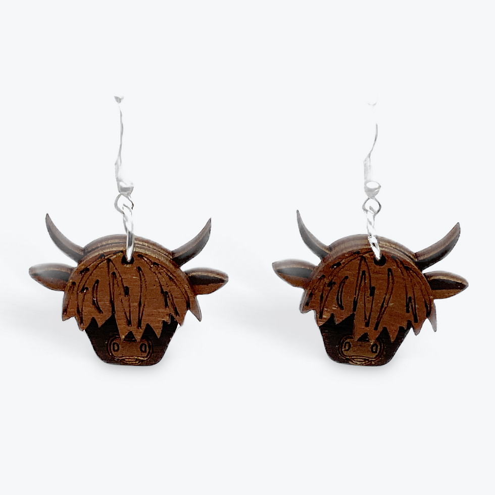 Thumbnail: Hiland cow earrings
