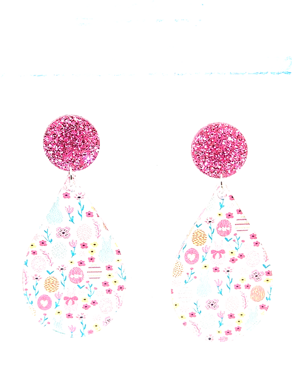 Thumbnail: Easter Pattern Teardrops (Choose Hardware)