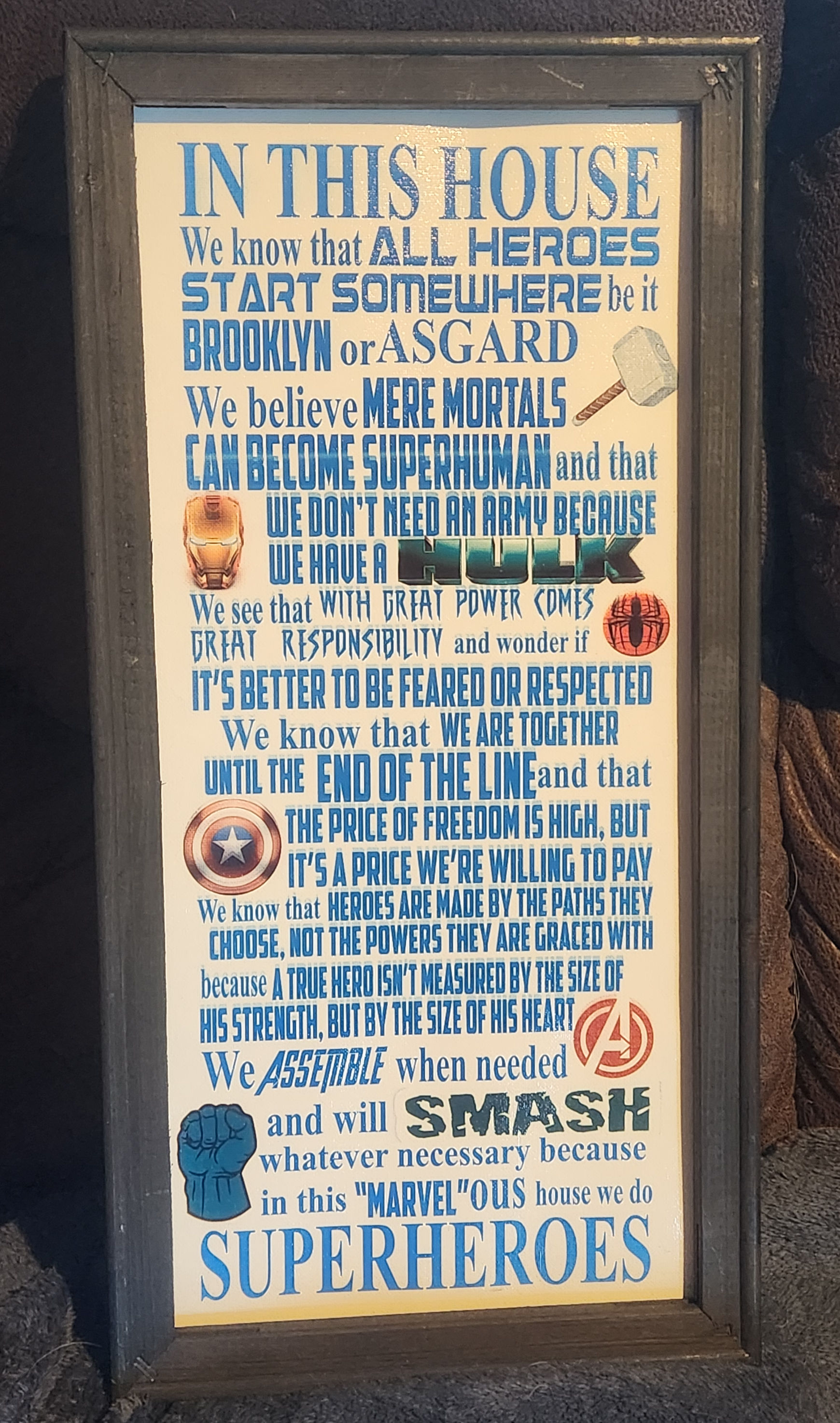 10x20 Superhero Sign