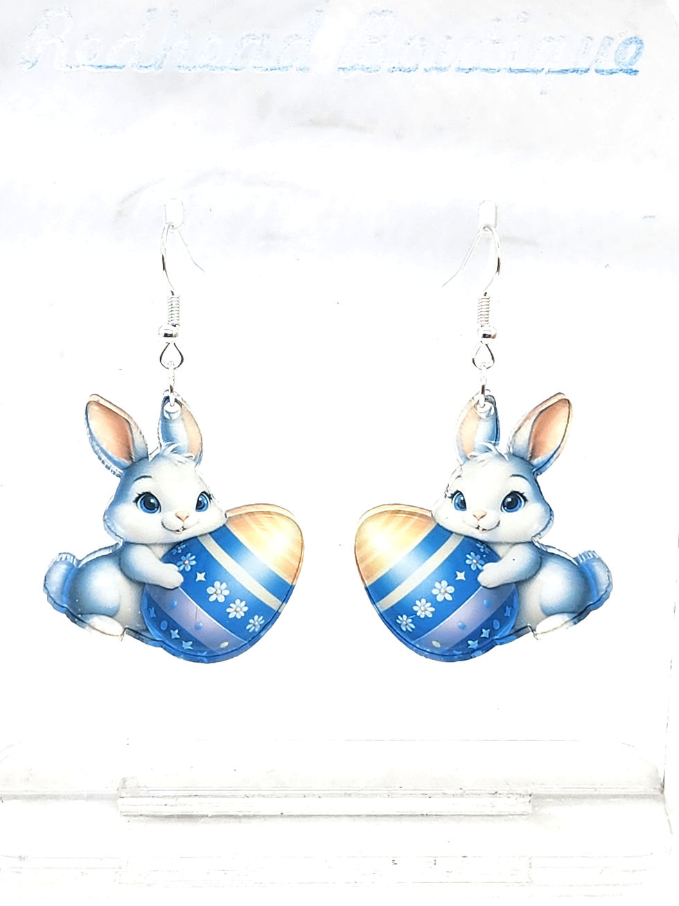 Thumbnail: Grey Bunny with Egg (Choose Hardware, Color)
