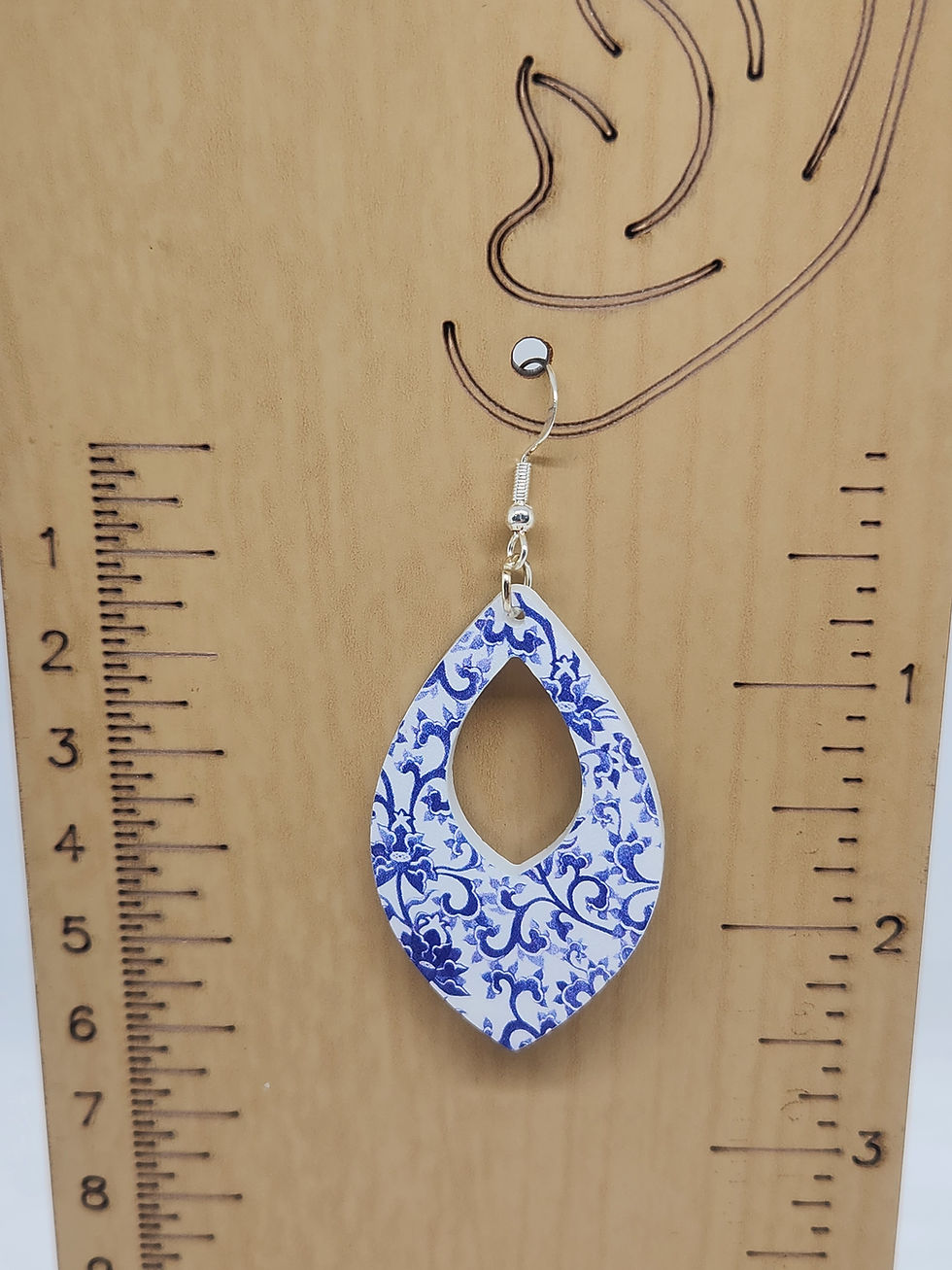 Thumbnail: Blue China Pattern Earrings (Various Designs)