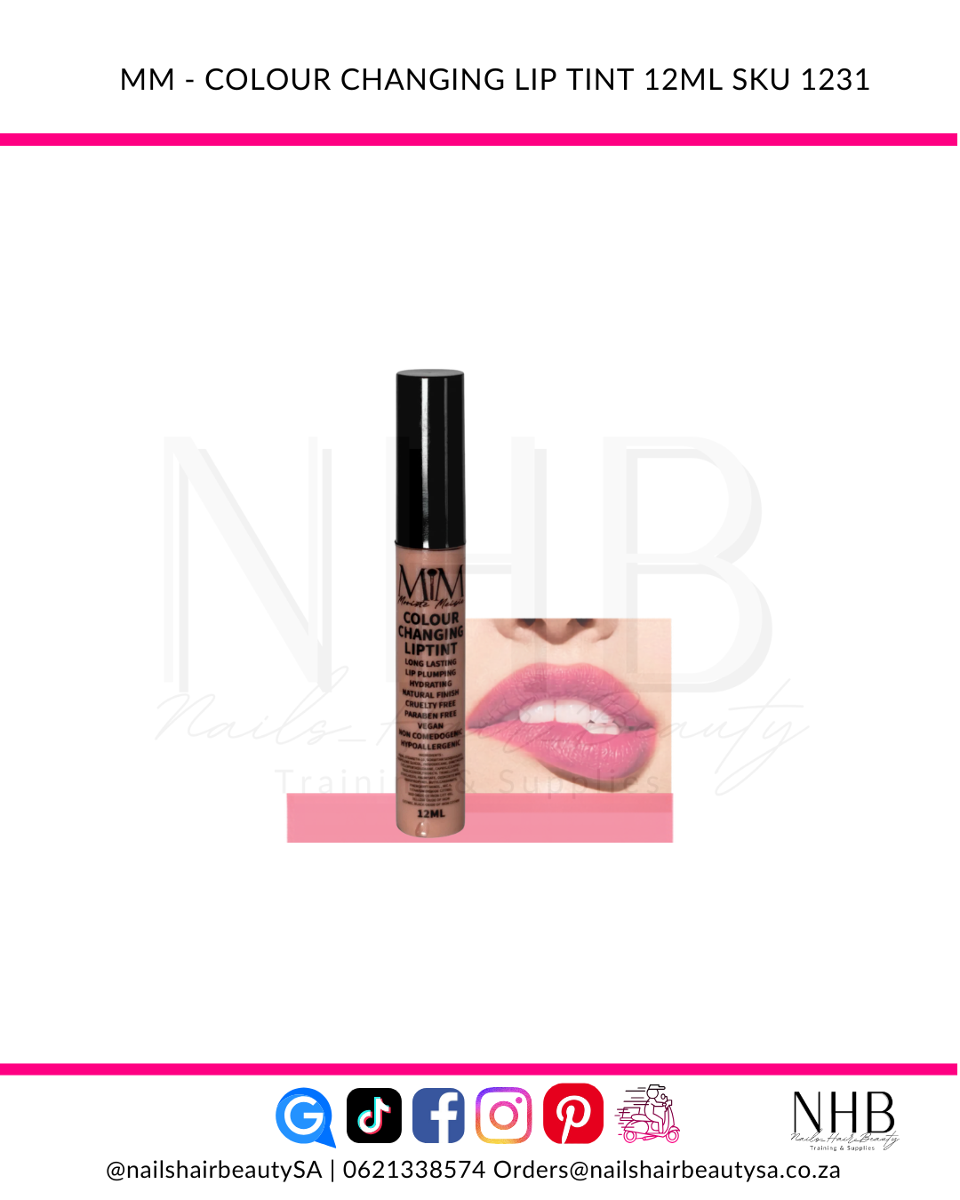 MM - Colour Changing Lip Tint 12ml