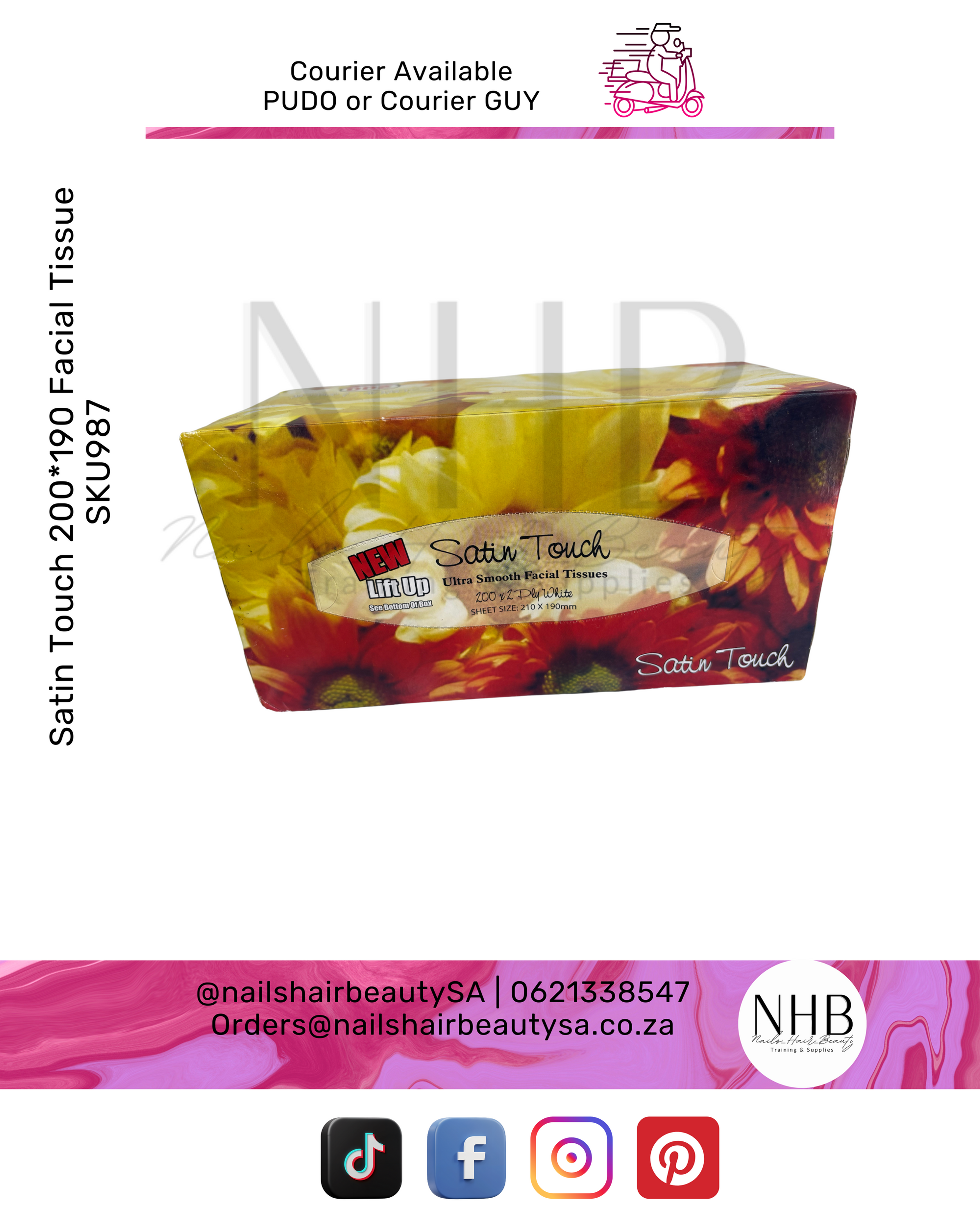 Satin Touch 200*190 Facial Tissue