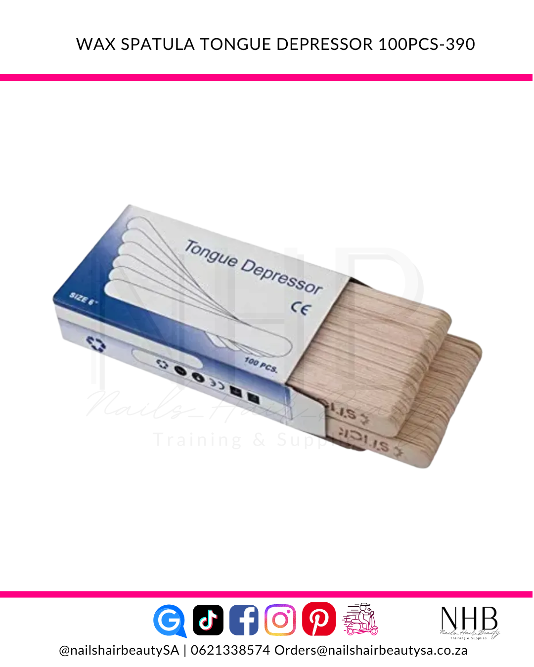 Wax Spatula Tongue Depressor 100pcs