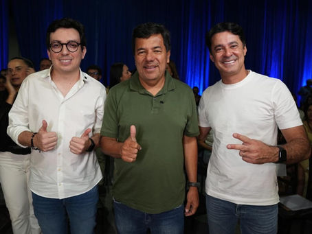 “Minha candidatura dá voz à direita pernambucana”, diz Mendonça em lançamento da candidatura de Raffiê, em Caruaru