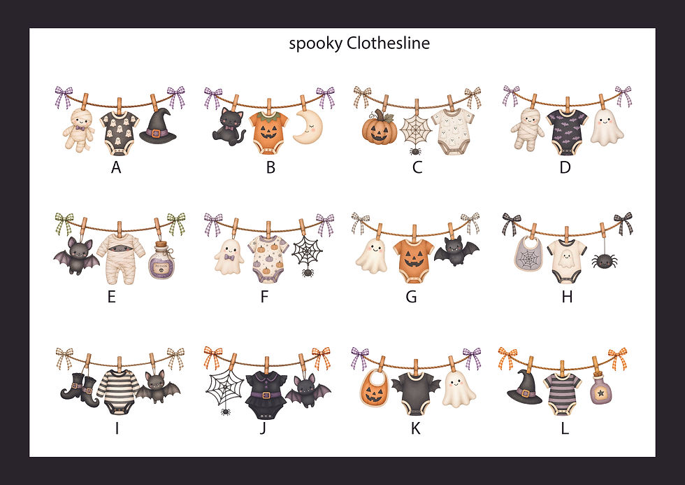 Thumbnail: Spooky nursery new born print 