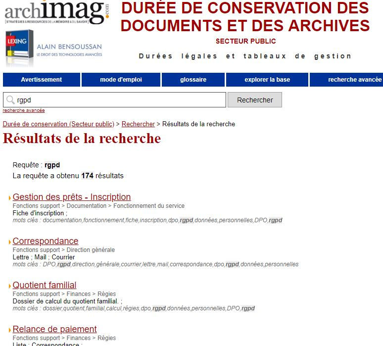 Quels documents sont soumis au RGPD ?