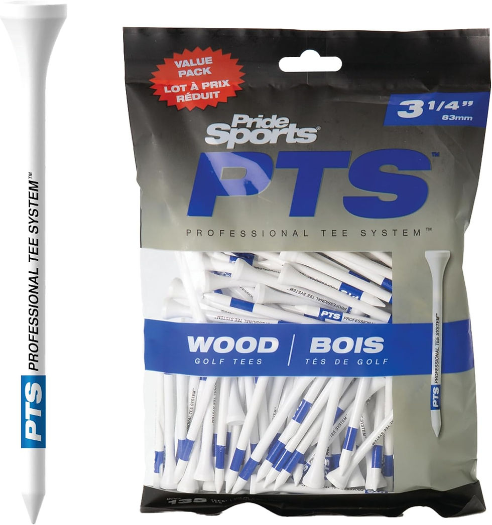 Thumbnail: Tees Pride Professional Tee System Wood Golf Tee 2 3/4 -175 count ที่ตั้งลูกกอล์